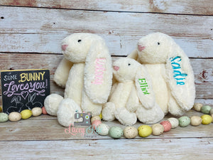 Personalized Easter Bunnies, Monogrammed Bunnies for Easter