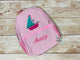 Sailboat Pink Seersucker Backpack