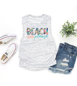 Beach Shirt, Beach Please Tank Top, Womens Summer Shirt, Womens Vacay shirt, Beach Vacation Shirt, sunset shirt, Ladies Beach shirt