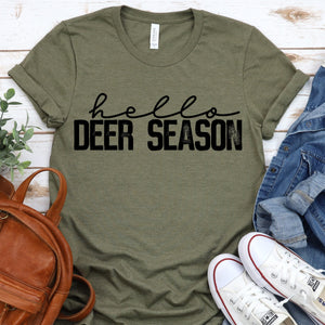 Hello deer season graphic tee
