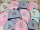 Personalized Pink seersucker backpack with Princess Castle